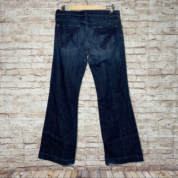 7 for All Mankind dojo jeans blue Sz 29 - Picture 3 of 7